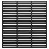 Fence Panel WPC 180x180 cm Black 318111
