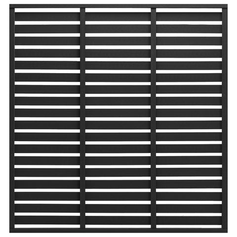 Fence Panel WPC 180x180 cm Black 318111