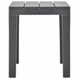 48782 Garden Benches 2 pcs Mocca Plastic