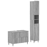 2 Piece Bathroom Cabinet Set ZWOLLE Grey Sonoma Engineered Wood 3417519
