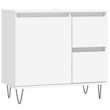 3 Piece Bathroom Furniture Set White Engineered Wood 3190221