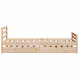 Bed Frame without Mattress 90x200 cm Solid Wood Pine 3301604