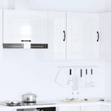Kitchen Wall Cabinet "Kalmar" High Gloss White Engineered Wood 853539