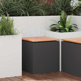 Garden Bench Black 40 x 40 x 43 cm Steel 874912