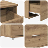 Desk Artisan Oak 131.5 x 50 x 106.5 cm Engineered Wood 3337272