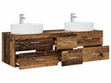 Bathroom Furniture Set 3 pcs Old Wood 49.5 x 44.5 x 65 cm 3405889