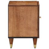 ZNTS Bedside Cabinet 40x33x46 cm Solid Wood Mango 358280