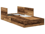 Storage Bed Frame Old Wood 80 x 200 cm Engineered Wood 3335339