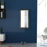243682 Wall Mirror Baroque Style 100x50 cm Black