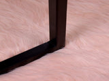 Faux Sheepskin Rug Tafalla Pink 120 x 170 cm Polyester 42021548