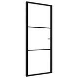 Interior doors 83 x 201.5 cm Aluminium Black and Transparent 151199