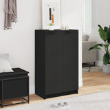 Shoe Cabinet Black 59x35x100 cm Engineered Wood 811440