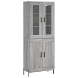 Highboard Grey Sonoma 69.5x34x180 cm Engineered Wood 3198351