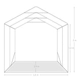 Garage Tent PVC 1.6x2.4 m Green 3056430