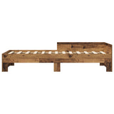 Bed Frame with Headboard Old Wood 80 x 200 cm Engineered Wood 8009038