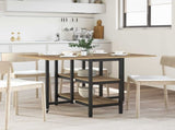 Dinning Table 122 x 80 x 76.5 cm Engineered Wood Artisan Oak 8006042