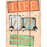 ZNTS Wall-mounted Coat Rack with 6 Hooks 120x40 cm LIVE LIFE 245849