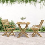 Garden Chair Set of 2 Light Wood Solid Acacia wood 365737