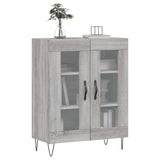 Sideboard Grey Sonoma 69.5x34x90 cm Engineered Wood 827786