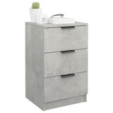 ZNTS Bedside Cabinet Concrete Grey 40x36x65 cm 811276