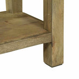 Console Table Natural Grey 110 x 30 x 80 cm Solid Mango Wood 42003316