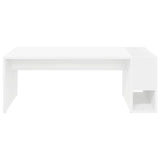 Coffee Table White 101.5 x 50 x 37 cm Engineered Wood 891192