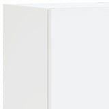 4 Piece TV Wall Units with LED White Engineered Wood 3216654