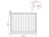 Gabion with 5 mm Wire and 5x5 cm Mesh 50x30x50 cm 3464131