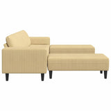 Fabric Sofa with Cushion Grey Green Corduroy fabric 3335135