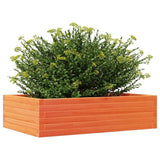 Garden Planter Wax Brown 90x60x23 cm Solid Wood Pine 847235