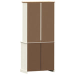 Highboard VIGO White 78x40x175 cm Solid Wood Pine 3188302