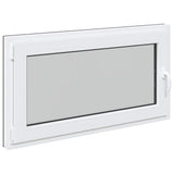 Basement Window RISOR 120 x 60 cm PVC and Glass Anthracite 42047344