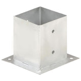 Post Anchors 4 pcs Galvanised Metal 121 mm 145451