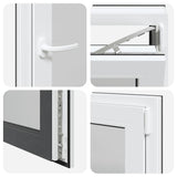 Basement Window "RISOR" 60x90 cm Tilt&Turn DIN Right Anthracite 4108433