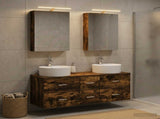 Bathroom Furniture Set 5 pcs Smoked Oak 3406915