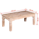 Coffee Table Acacia Wood 110x60x45 cm 244051