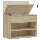 Shoe Bench Sonoma Oak 60x30x45 cm Engineered Wood 808741