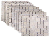 Mosaic Tiles Cream 30 x 30 cm Marble 42033525