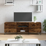 TV Cabinet Smoked Oak 150x30x50 cm Engineered Wood 829105