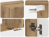 TV Cabinet Set Wall-mounted 4 pcs Artisan Oak Engineered Wood 3409014