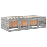 Daybed with Drawers without Mattress Grey Sonoma 90x200 cm 3280249