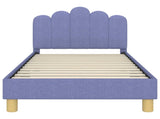 Children's Bed Frame with Headboard Jeans Blue 80 x 160 cm 42011048