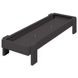 Chicken Feeding Trough Black 80 x 28 x 13.5 cm 874621