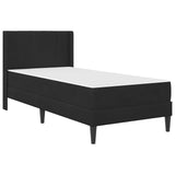 Bed Frame with Mattress with Headboard Black 90 x 190 cm Velvet 3415246
