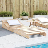 Sun Lounger 205x70x31.5 cm Solid Wood Pine 832580