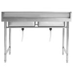 ZNTS Kitchen Sink Double Basin Stainless Steel 144291