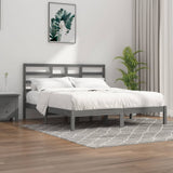 Bed Frame without Mattress Grey Solid Wood 200x200 cm 3105817