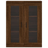 Wall Mounted Cabinet Brown Oak 69.5x34x90 cm 828499