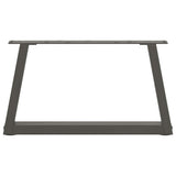 Coffee Table Legs V-Shape 2 pcs Anthracite 60x cm Steel 4012534