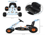 Kids Children Pedal Go Kart Manual Ride On Car w/ Brake Gears Steering Wheel Adjustable Seat Outdoor T3398P422388